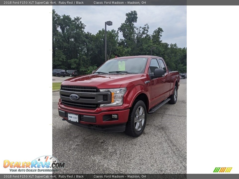 2018 Ford F150 XLT SuperCab 4x4 Ruby Red / Black Photo #1