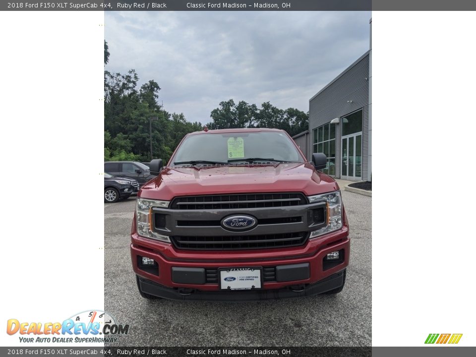 2018 Ford F150 XLT SuperCab 4x4 Ruby Red / Black Photo #2