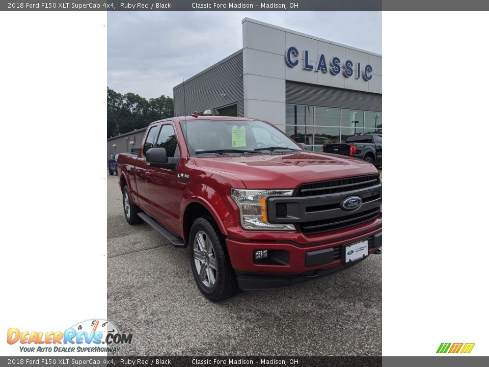 2018 Ford F150 XLT SuperCab 4x4 Ruby Red / Black Photo #3