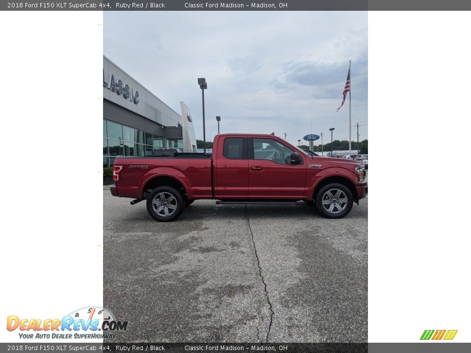 2018 Ford F150 XLT SuperCab 4x4 Ruby Red / Black Photo #4