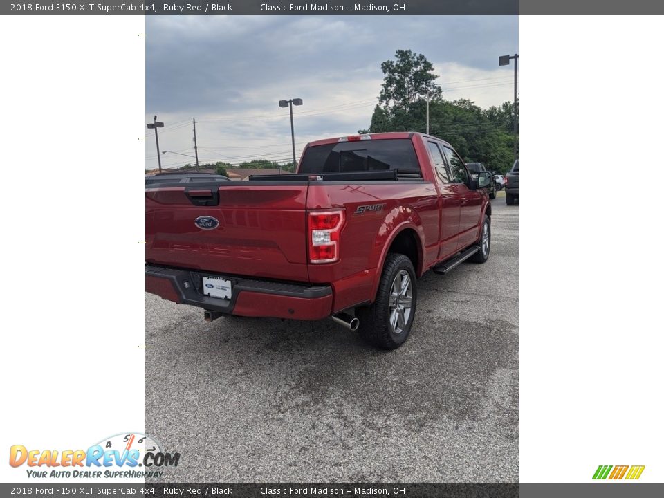 2018 Ford F150 XLT SuperCab 4x4 Ruby Red / Black Photo #5