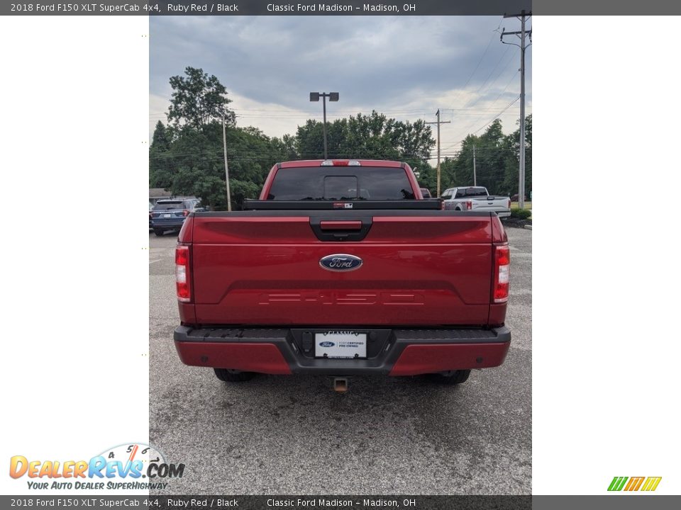 2018 Ford F150 XLT SuperCab 4x4 Ruby Red / Black Photo #6