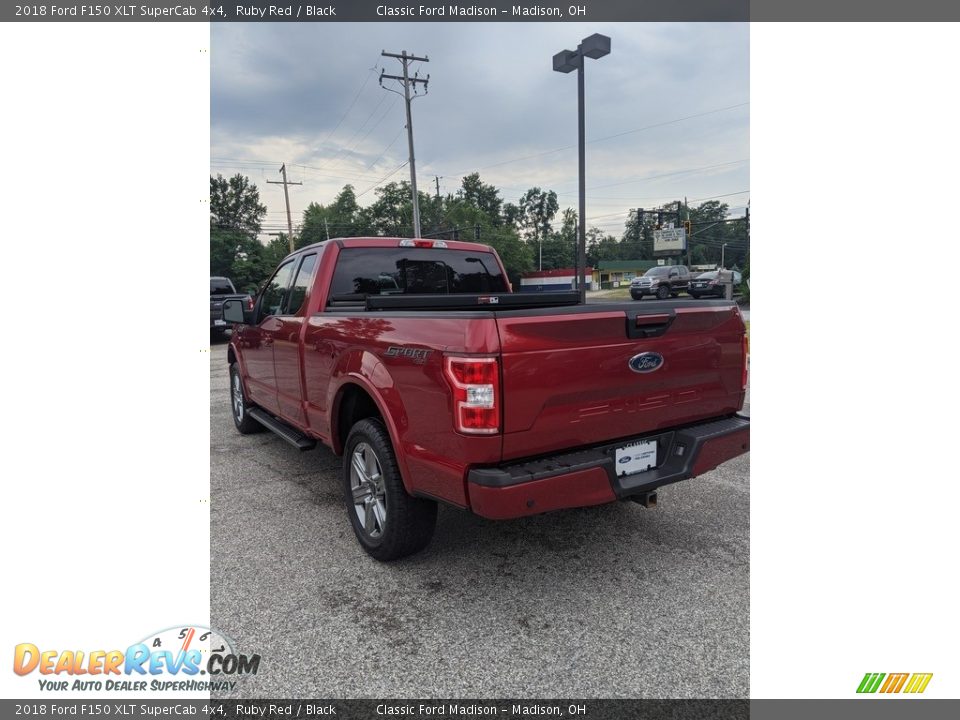 2018 Ford F150 XLT SuperCab 4x4 Ruby Red / Black Photo #7