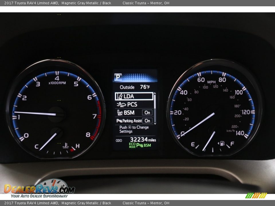 2017 Toyota RAV4 Limited AWD Magnetic Gray Metallic / Black Photo #7