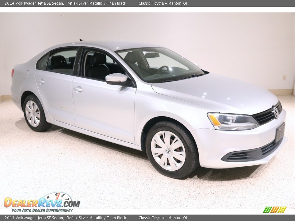2014 Volkswagen Jetta SE Sedan Reflex Silver Metallic / Titan Black Photo #1
