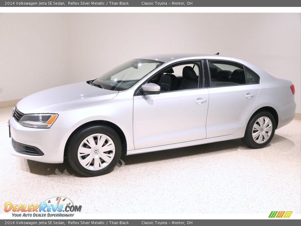 2014 Volkswagen Jetta SE Sedan Reflex Silver Metallic / Titan Black Photo #3