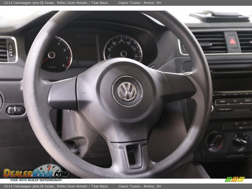 2014 Volkswagen Jetta SE Sedan Reflex Silver Metallic / Titan Black Photo #6