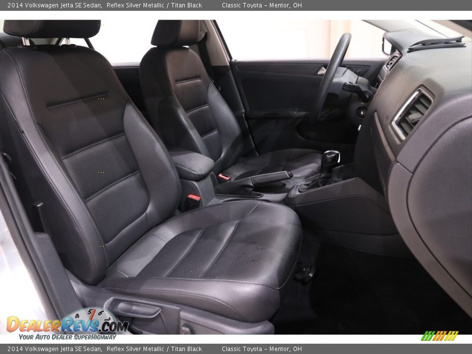 2014 Volkswagen Jetta SE Sedan Reflex Silver Metallic / Titan Black Photo #10