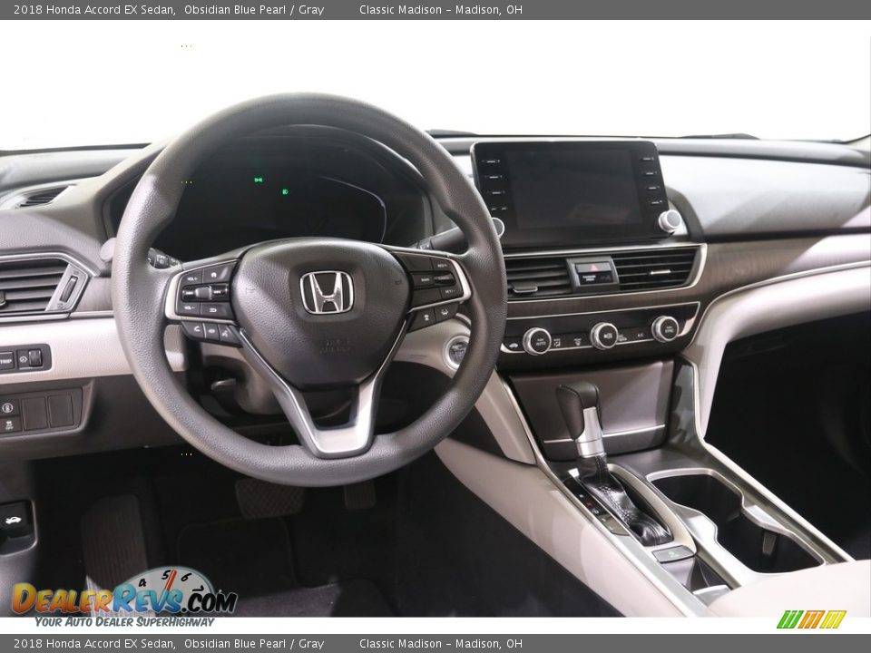 2018 Honda Accord EX Sedan Obsidian Blue Pearl / Gray Photo #6