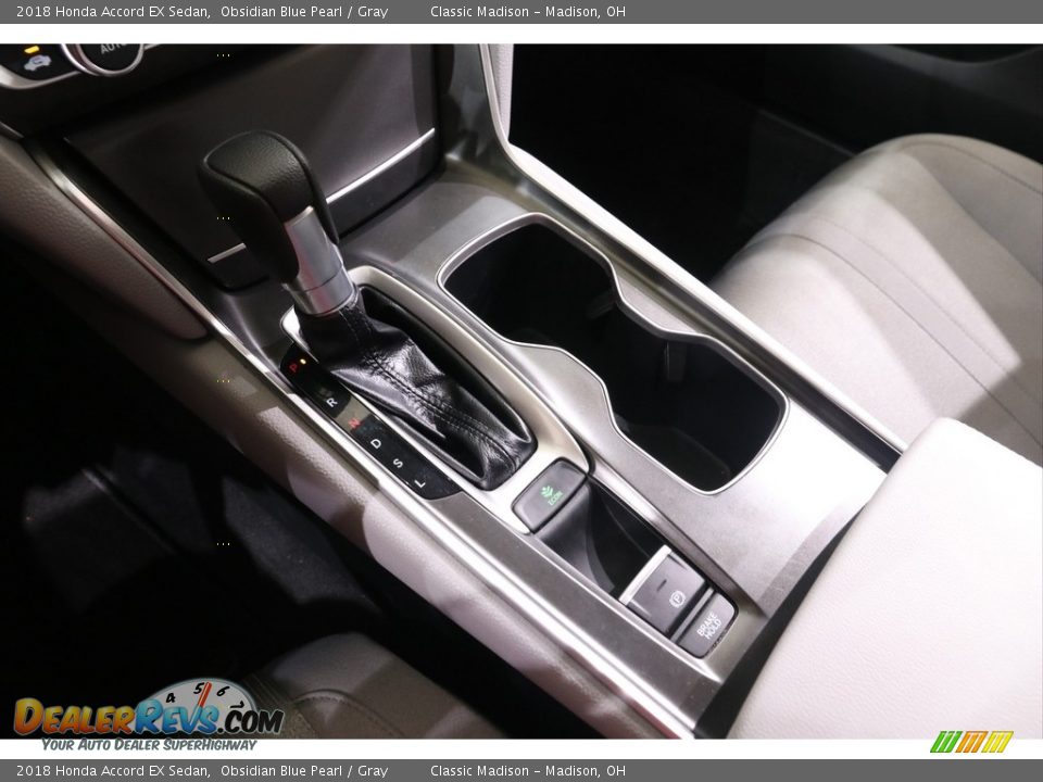 2018 Honda Accord EX Sedan Obsidian Blue Pearl / Gray Photo #14