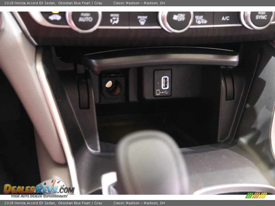 2018 Honda Accord EX Sedan Obsidian Blue Pearl / Gray Photo #15