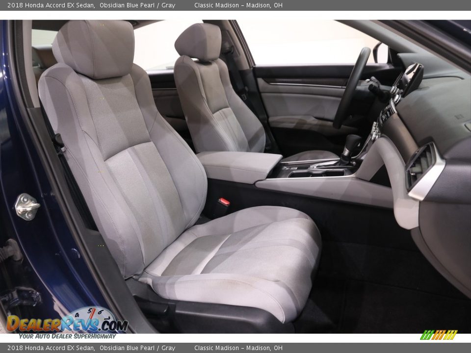 2018 Honda Accord EX Sedan Obsidian Blue Pearl / Gray Photo #16