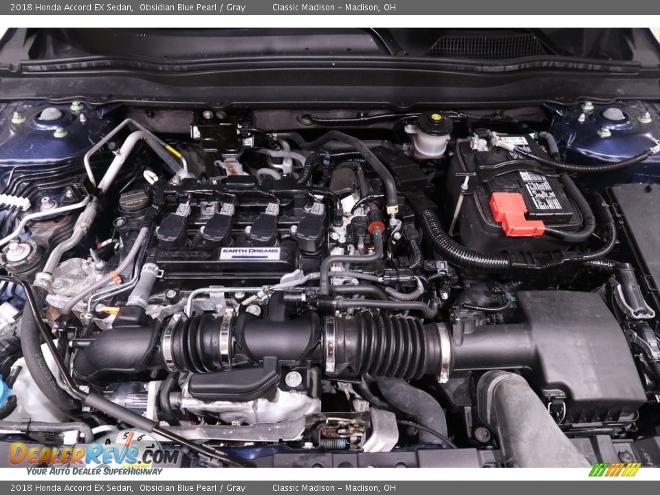 2018 Honda Accord EX Sedan Obsidian Blue Pearl / Gray Photo #20