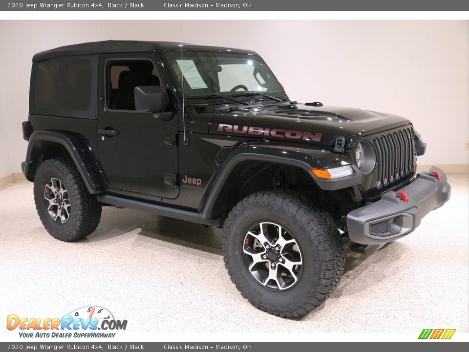 2020 Jeep Wrangler Rubicon 4x4 Black / Black Photo #1