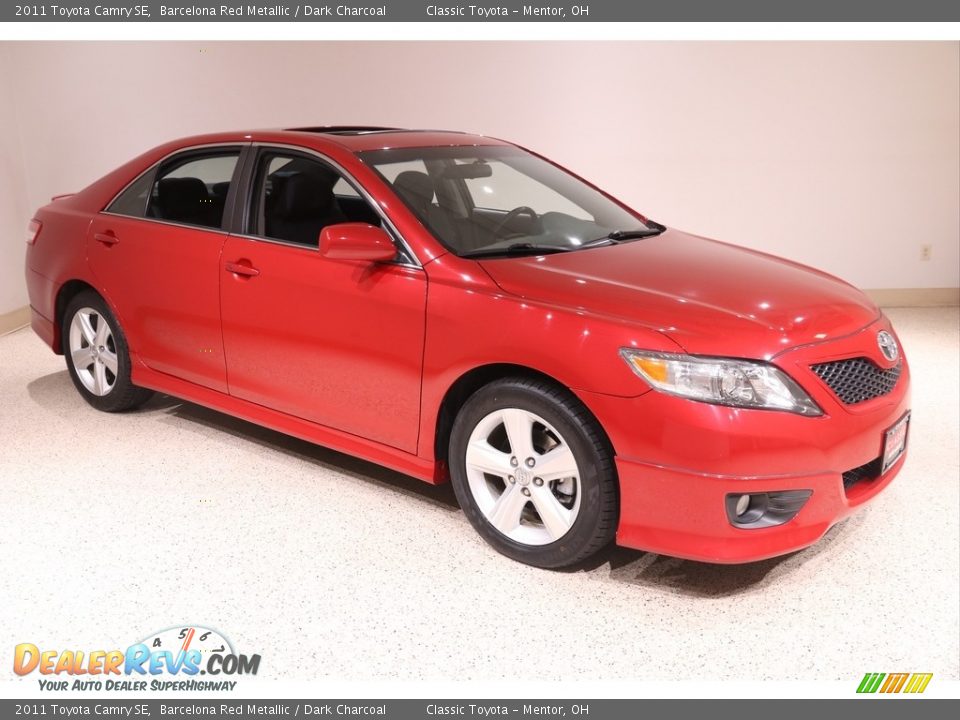 2011 Toyota Camry SE Barcelona Red Metallic / Dark Charcoal Photo #1