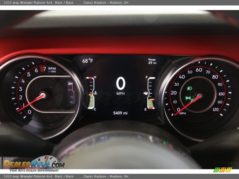 2020 Jeep Wrangler Rubicon 4x4 Gauges Photo #8