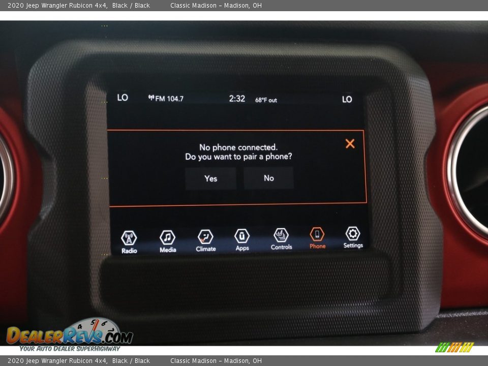 2020 Jeep Wrangler Rubicon 4x4 Black / Black Photo #13