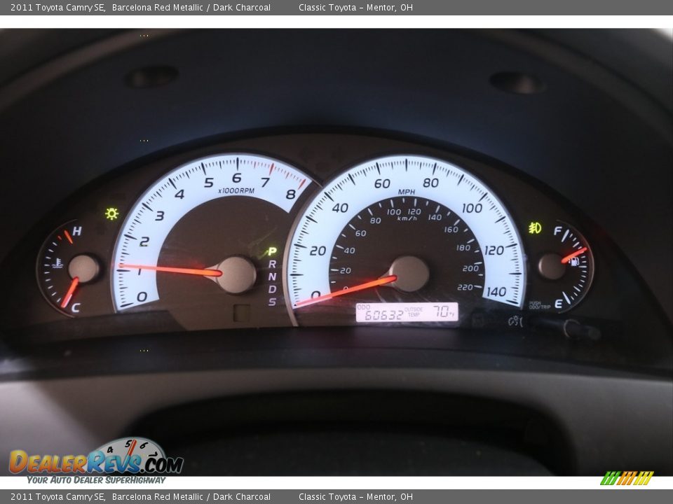 2011 Toyota Camry SE Barcelona Red Metallic / Dark Charcoal Photo #7