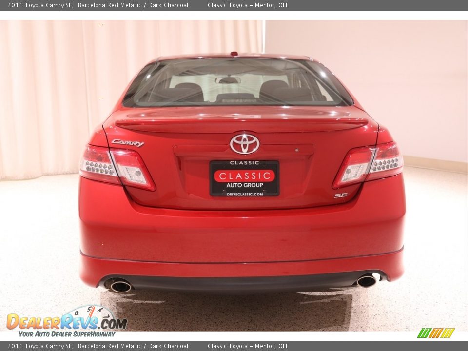 2011 Toyota Camry SE Barcelona Red Metallic / Dark Charcoal Photo #15