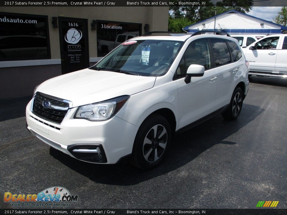 2017 Subaru Forester 2.5i Premium Crystal White Pearl / Gray Photo #2
