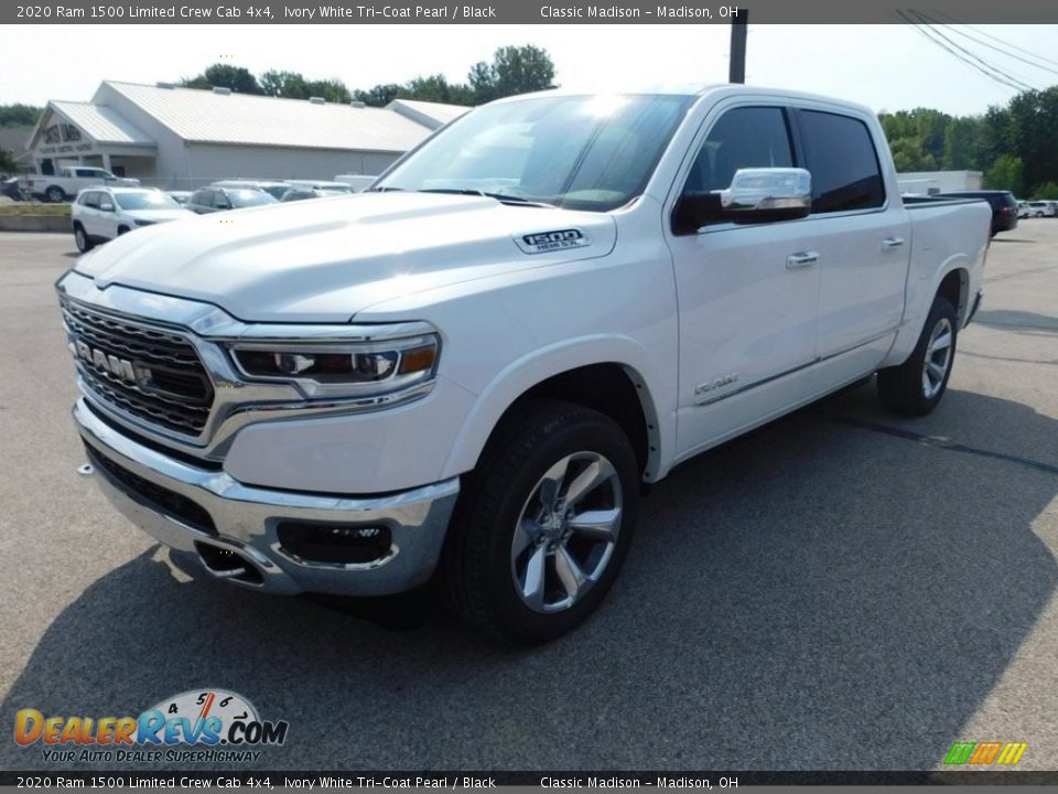 2020 Ram 1500 Limited Crew Cab 4x4 Ivory White Tri-Coat Pearl / Black Photo #2