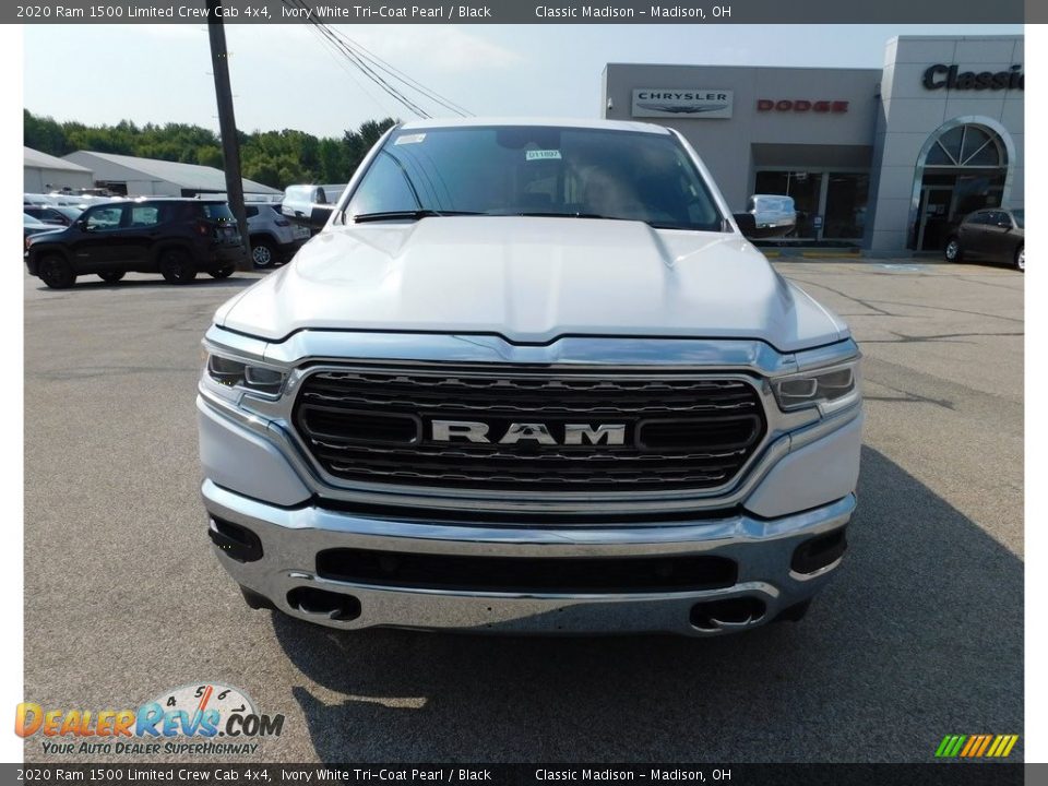 2020 Ram 1500 Limited Crew Cab 4x4 Ivory White Tri-Coat Pearl / Black Photo #3