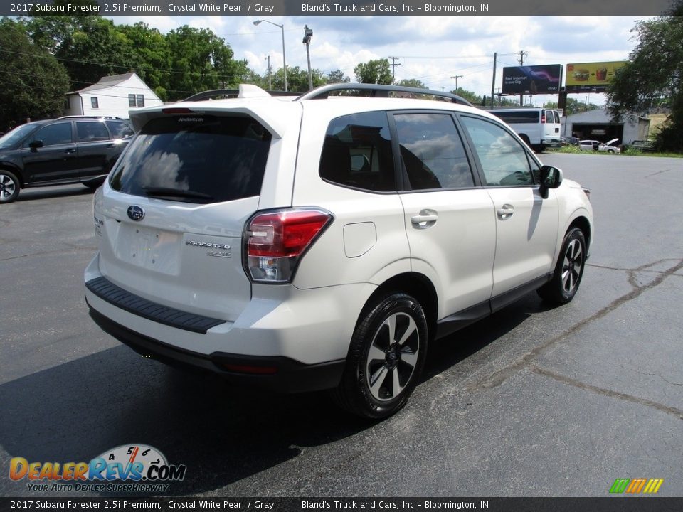 2017 Subaru Forester 2.5i Premium Crystal White Pearl / Gray Photo #4