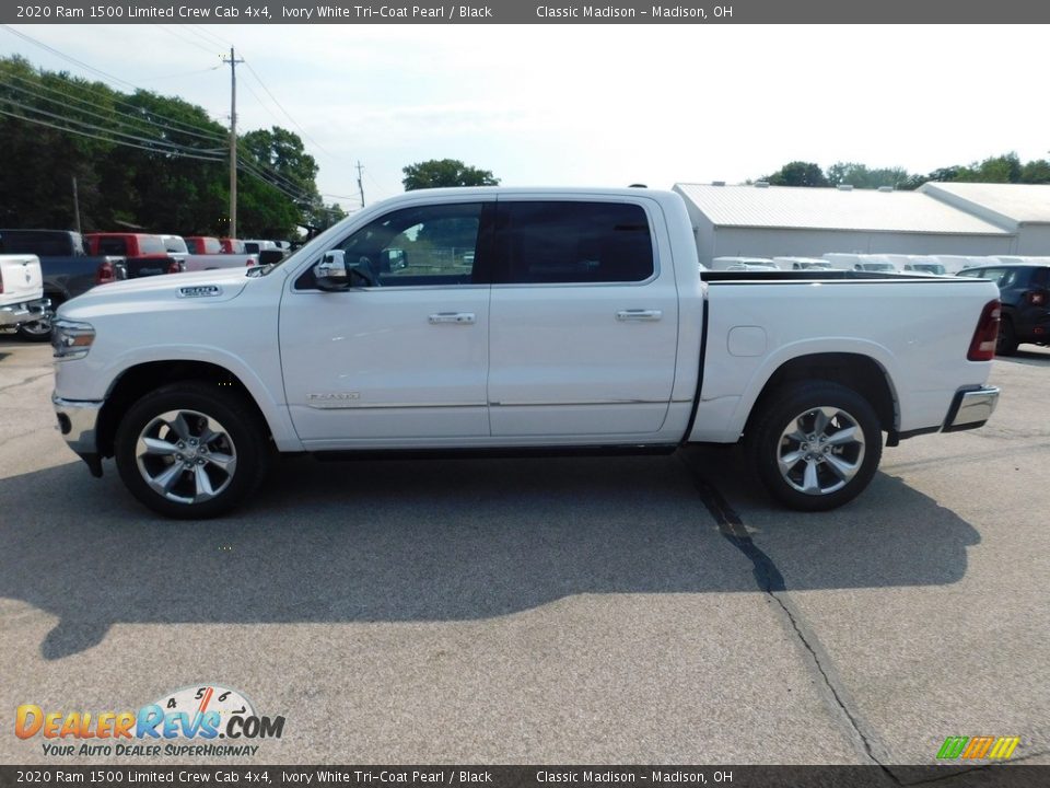 2020 Ram 1500 Limited Crew Cab 4x4 Ivory White Tri-Coat Pearl / Black Photo #4