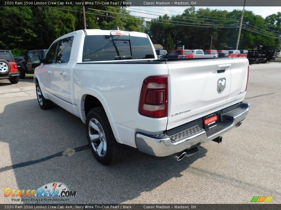 2020 Ram 1500 Limited Crew Cab 4x4 Ivory White Tri-Coat Pearl / Black Photo #5