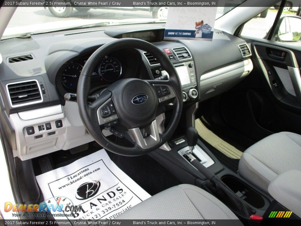 2017 Subaru Forester 2.5i Premium Crystal White Pearl / Gray Photo #6