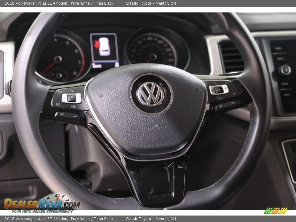 2018 Volkswagen Atlas SE 4Motion Pure White / Titan Black Photo #6