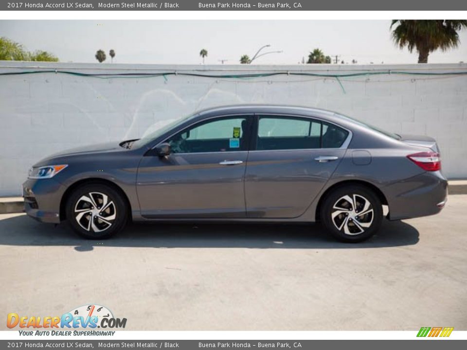 2017 Honda Accord LX Sedan Modern Steel Metallic / Black Photo #10