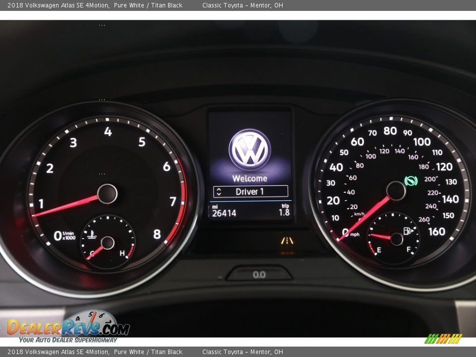 2018 Volkswagen Atlas SE 4Motion Pure White / Titan Black Photo #7