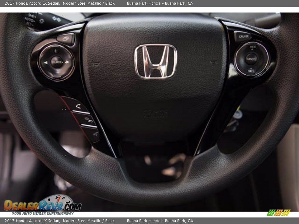 2017 Honda Accord LX Sedan Modern Steel Metallic / Black Photo #15