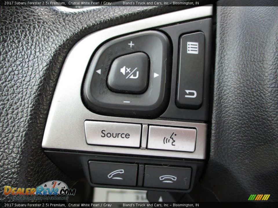 2017 Subaru Forester 2.5i Premium Crystal White Pearl / Gray Photo #16