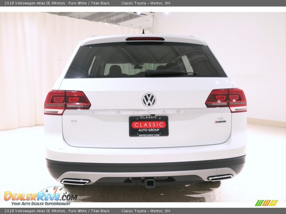 2018 Volkswagen Atlas SE 4Motion Pure White / Titan Black Photo #16