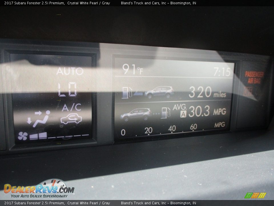 2017 Subaru Forester 2.5i Premium Crystal White Pearl / Gray Photo #19