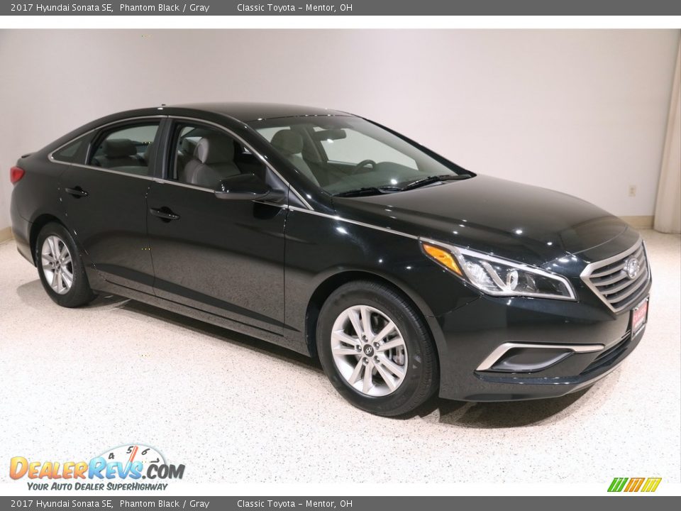 2017 Hyundai Sonata SE Phantom Black / Gray Photo #1