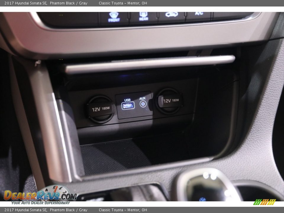 2017 Hyundai Sonata SE Phantom Black / Gray Photo #11