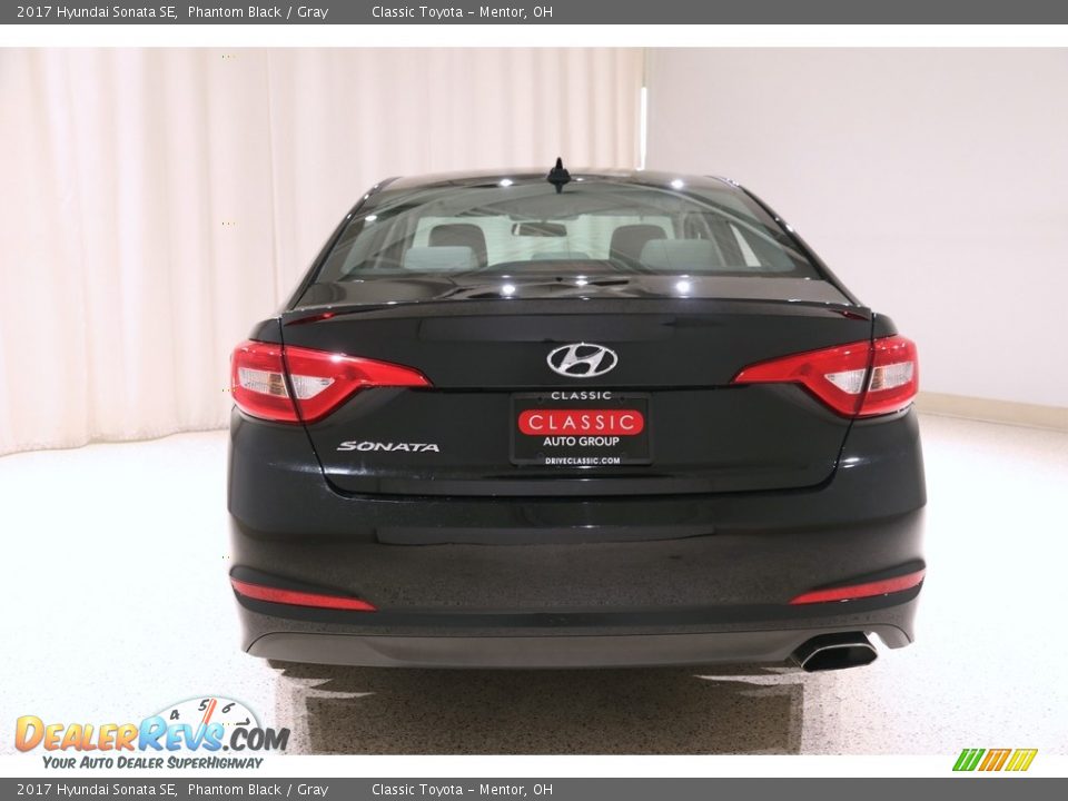 2017 Hyundai Sonata SE Phantom Black / Gray Photo #15