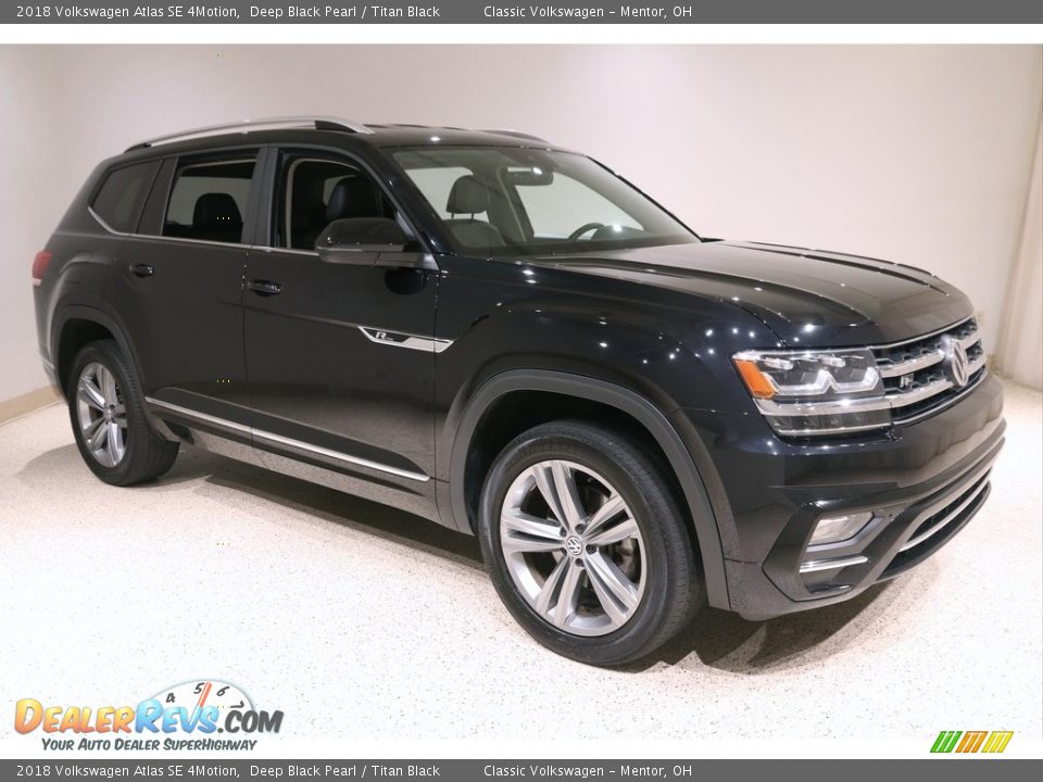 Deep Black Pearl 2018 Volkswagen Atlas SE 4Motion Photo #1