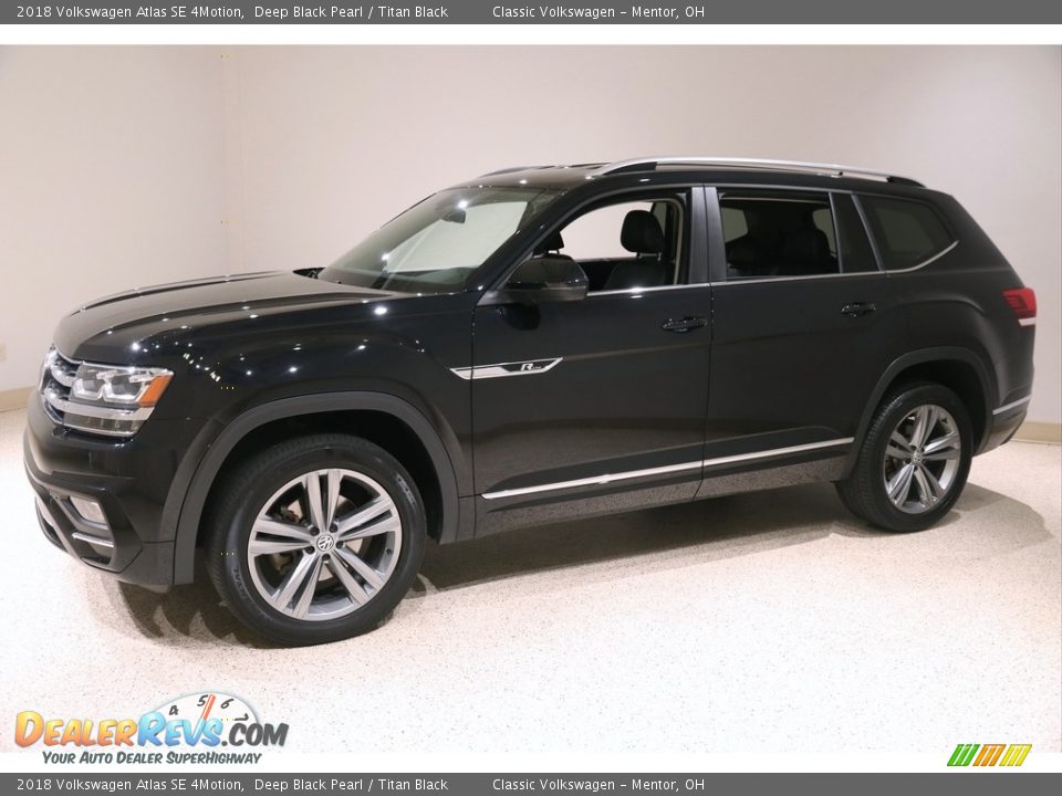 Deep Black Pearl 2018 Volkswagen Atlas SE 4Motion Photo #3