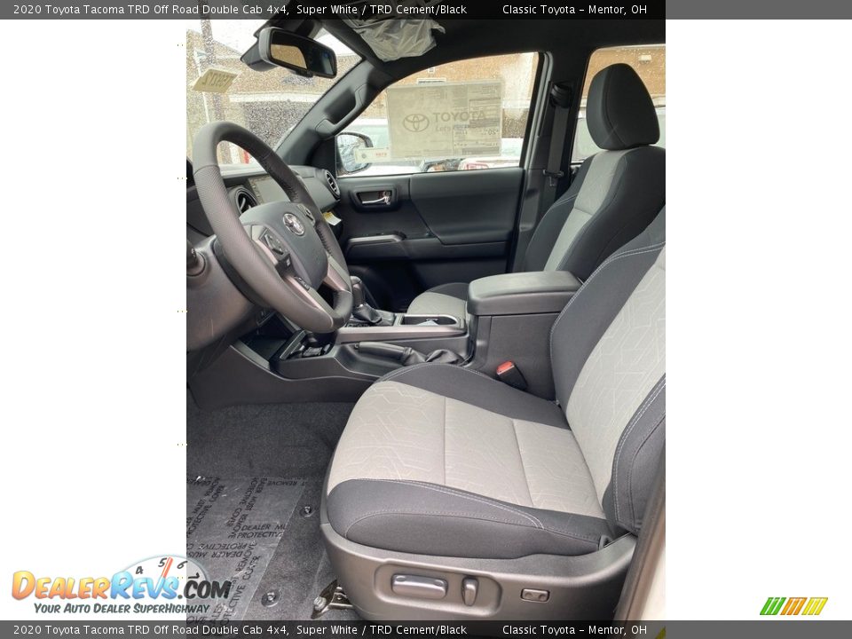 2020 Toyota Tacoma TRD Off Road Double Cab 4x4 Super White / TRD Cement/Black Photo #2