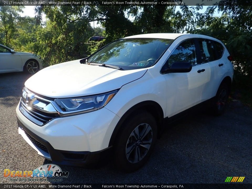 2017 Honda CR-V LX AWD White Diamond Pearl / Black Photo #1