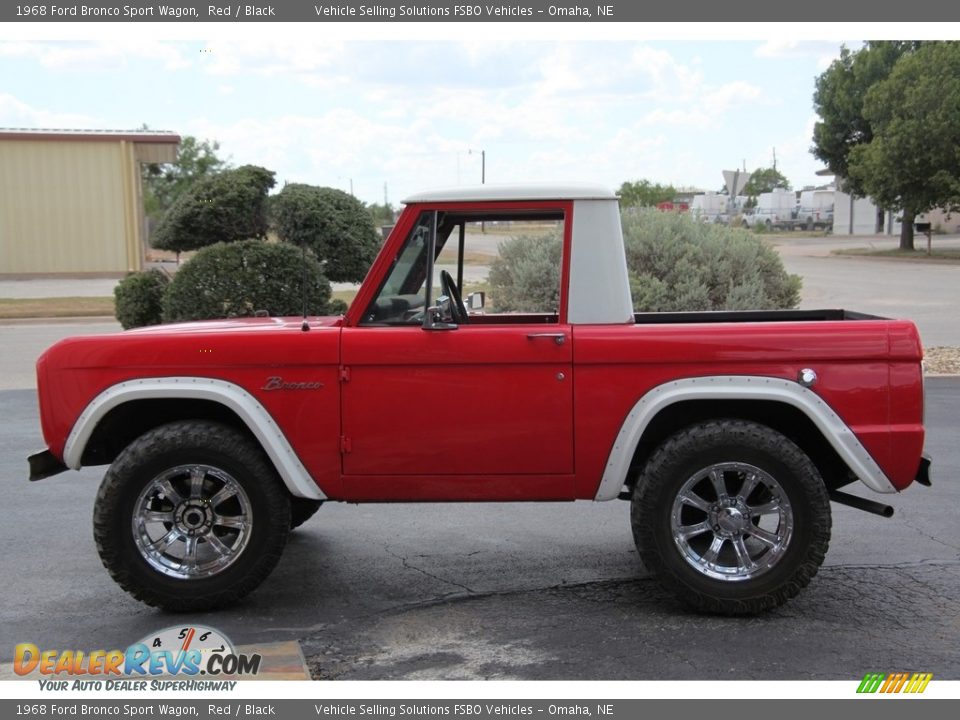 Red 1968 Ford Bronco Sport Wagon Photo #1