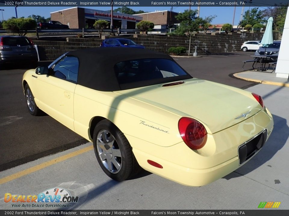 2002 Ford Thunderbird Deluxe Roadster Inspiration Yellow / Midnight Black Photo #3