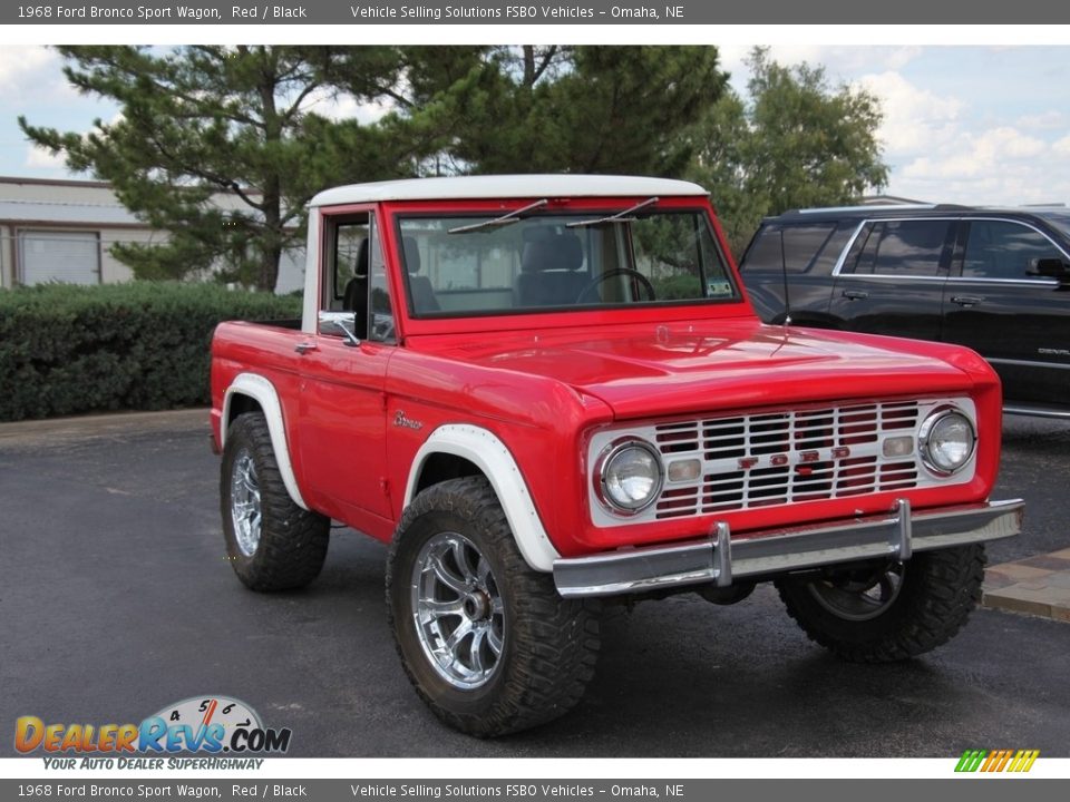 Red 1968 Ford Bronco Sport Wagon Photo #8