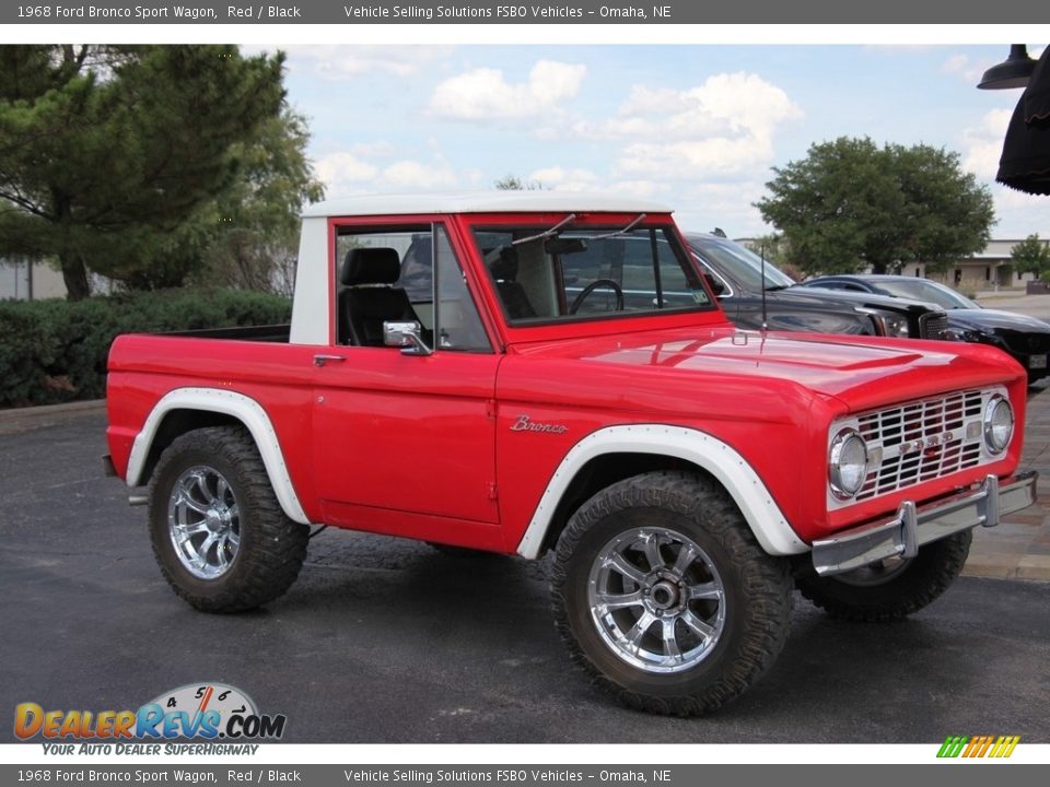 Red 1968 Ford Bronco Sport Wagon Photo #9