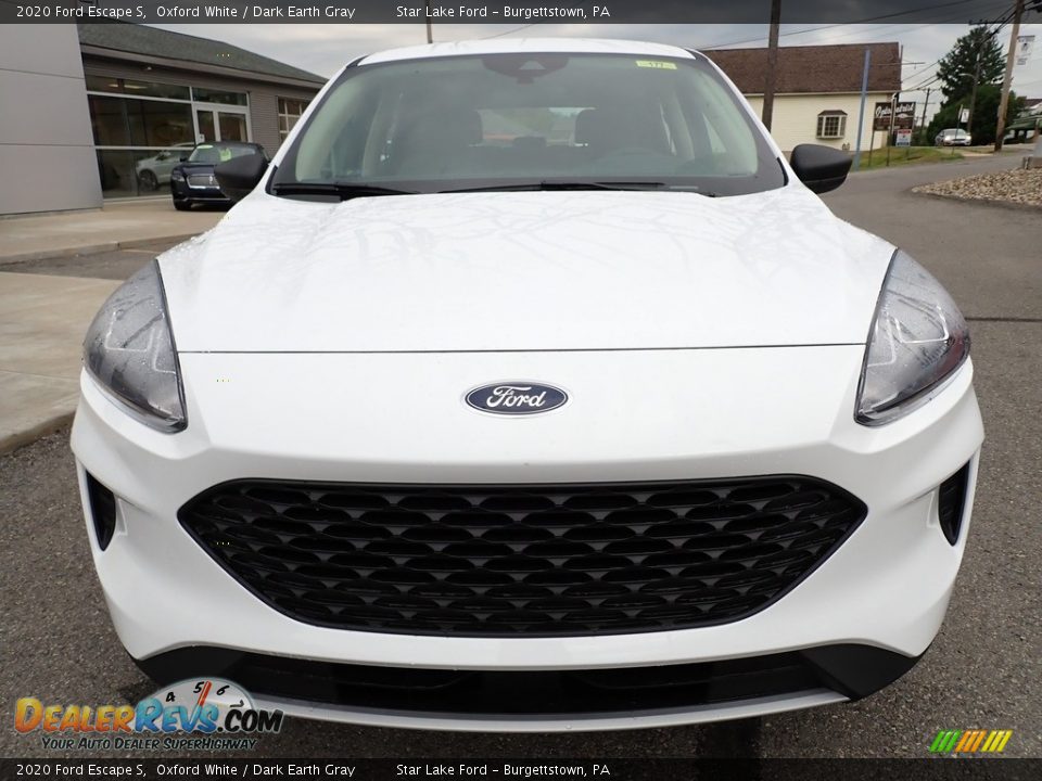 2020 Ford Escape S Oxford White / Dark Earth Gray Photo #9