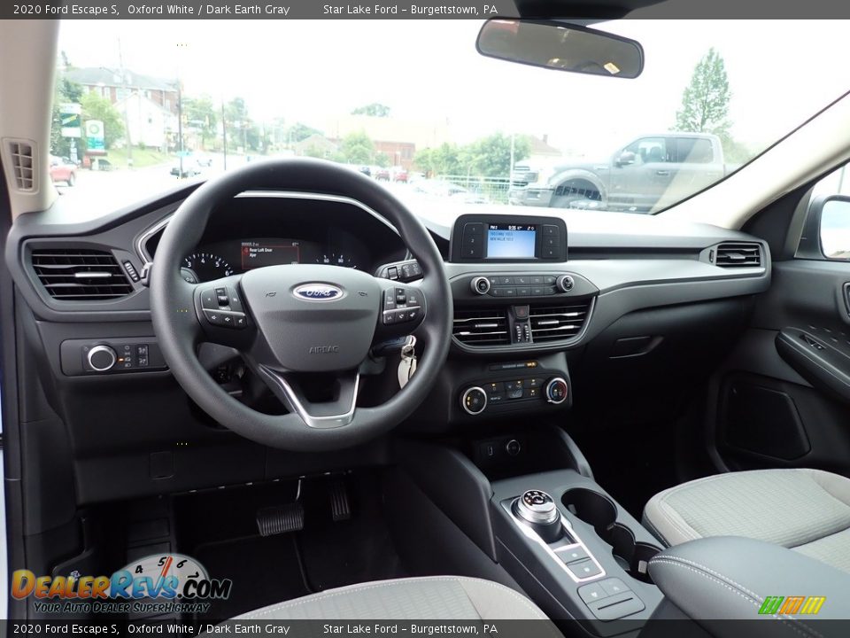 Dark Earth Gray Interior - 2020 Ford Escape S Photo #12